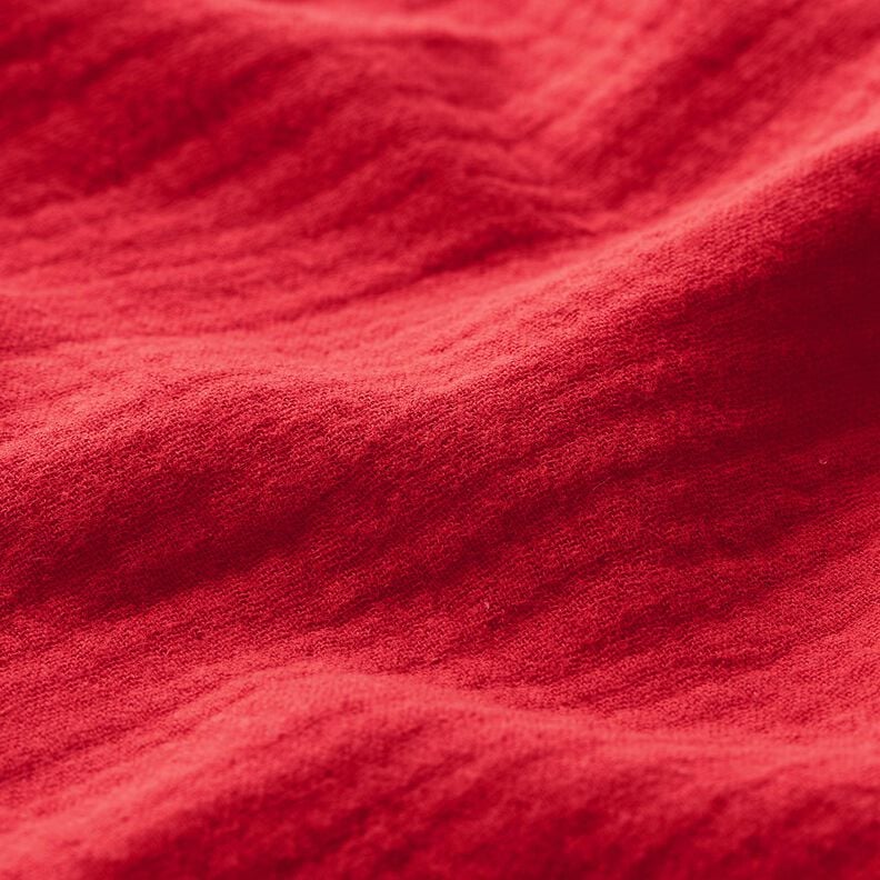 mussolina / tessuto doppio increspato – rosso,  image number 3