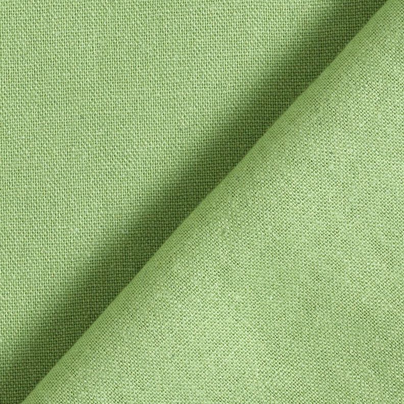 Tessuto in puro lino pesante tinta unita – verde,  image number 3