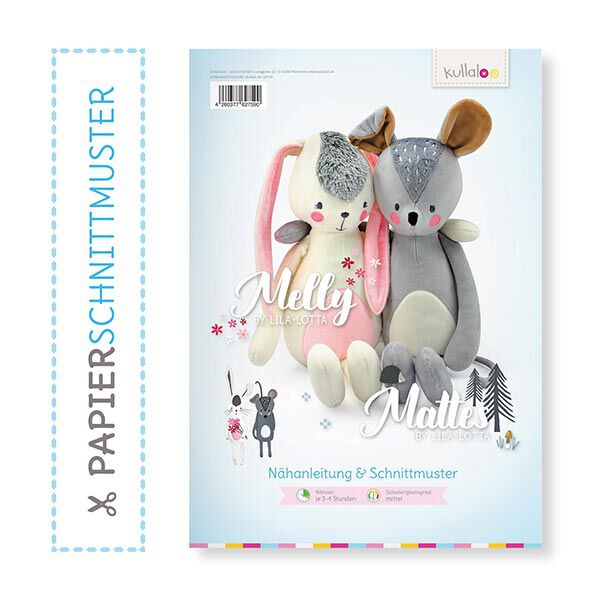 Cartamodello doppio per peluche "MELLY & MATTES" by Lila-Lotta | Kullaloo, image number 1