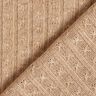tessuto in maglia Ajour eleganti strisce glitterate – marrone chiaro,  thumbnail number 4