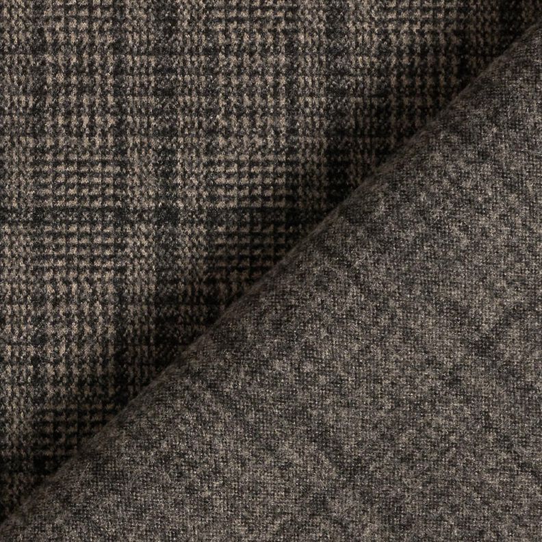 Cappotto in maglia Principe di Galles stretch – marrone chiaro/antracite,  image number 4