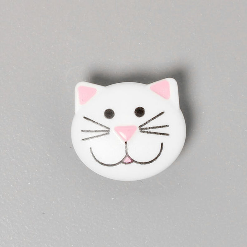 Bottone in plastica, muso di gattino 1,  image number 1