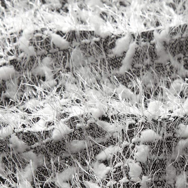 Tessuto in maglia con effetto filato – nero/bianco, image number 3