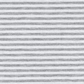 Jersey double face a righe in tinta unita – bianco/grigio, 