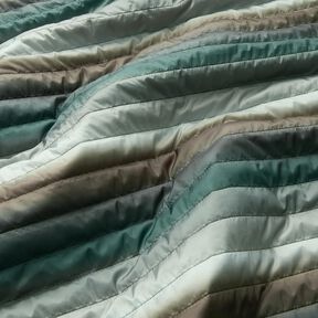 Tessuto trapuntato leggero con colori sfumati – abete blu, 