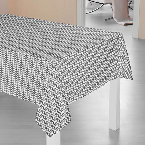 Cretonne di cotone Motivo ornamentale a mattonelle – grigio/antracite, image number 6