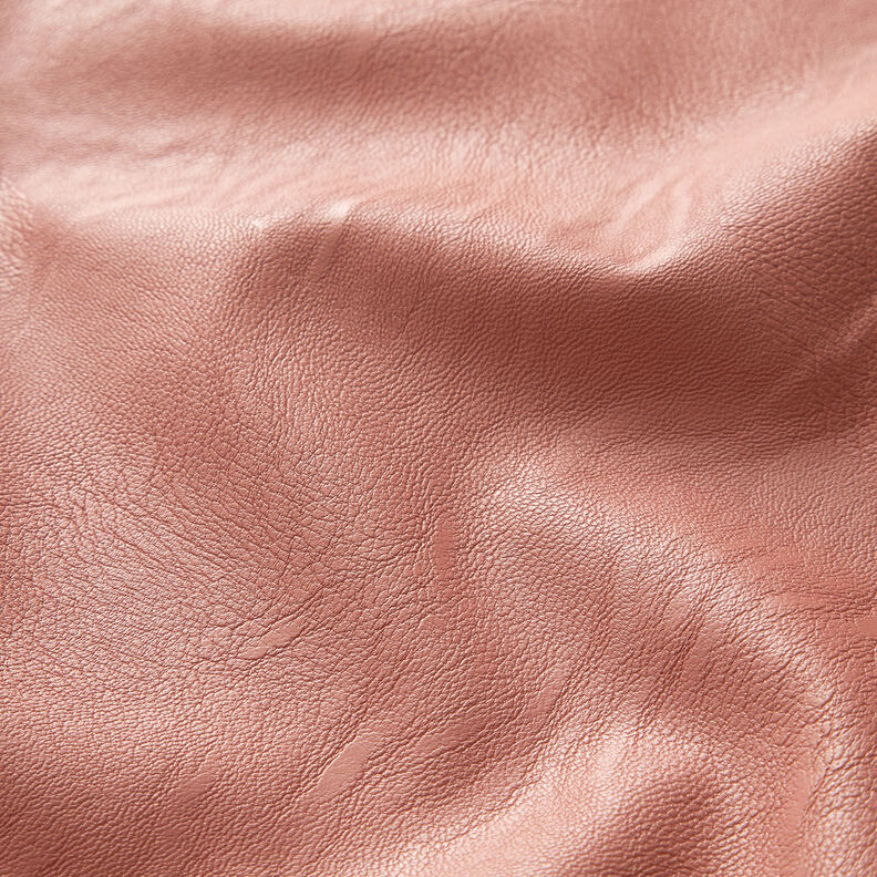 Finta pelle elasticizzata in tinta unita – aragosta,  image number 2