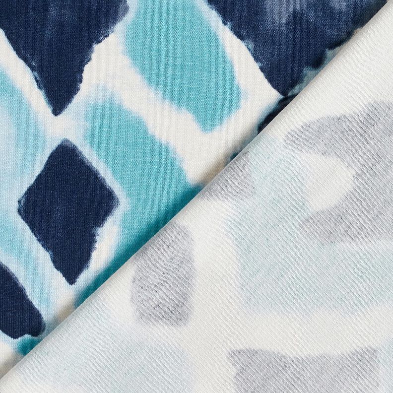 jersey di viscosa Motivo ikat – blu cielo/blu notte, image number 4