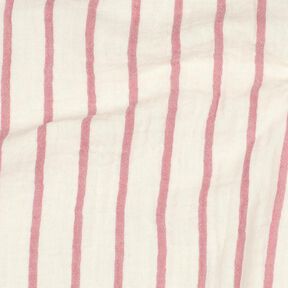 mussolina / tessuto doppio increspato Righe tinte in filo  | Poppy Fabrics – violetto, 