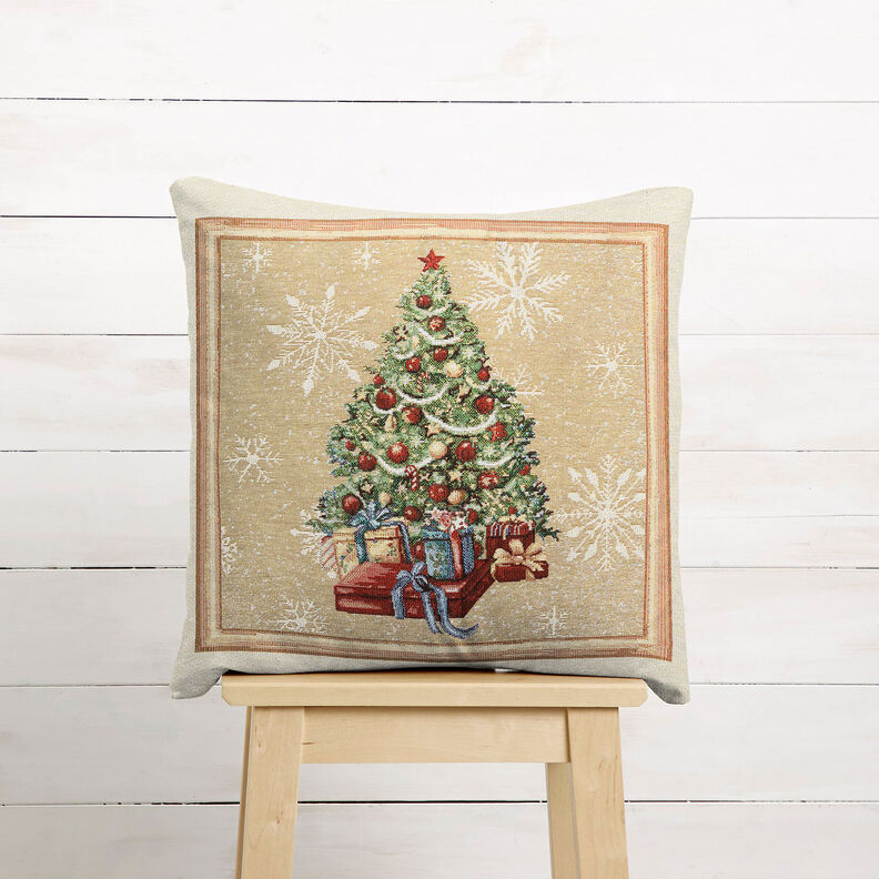 taglio di tessuto arredo gobelin Abete – rosso carminio/beige chiaro, image number 6