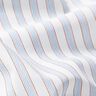 Tessuto di cotone a righe bicolori – bianco/azzurro,  thumbnail number 2