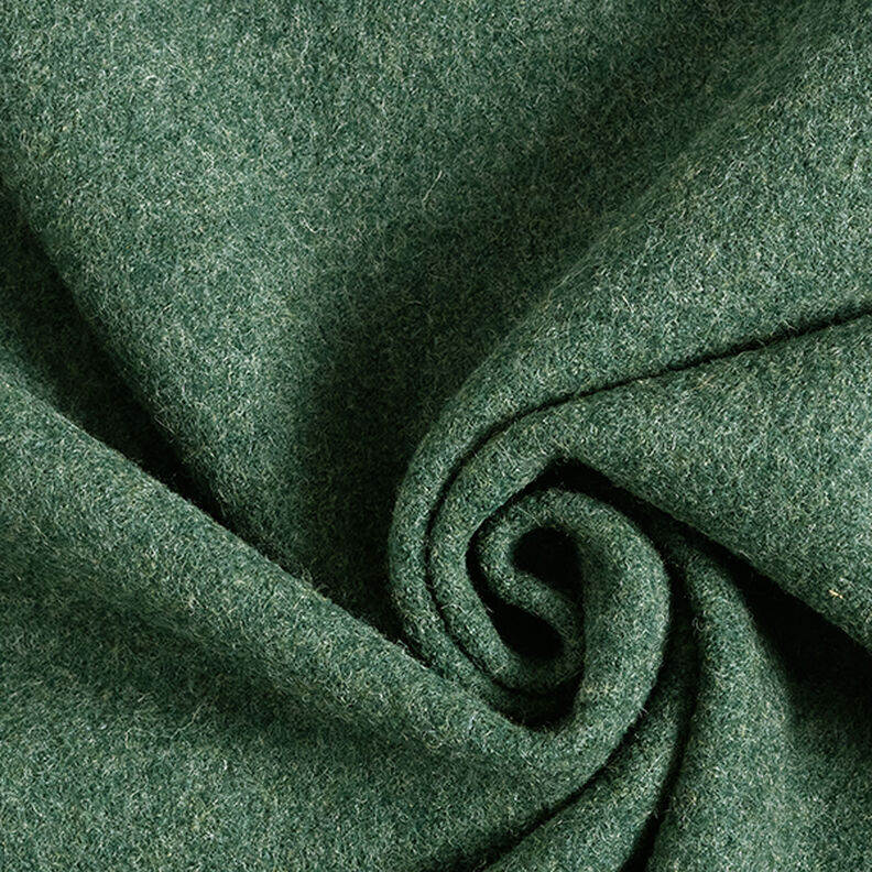 loden follato in lana mélange – verde scuro,  image number 1