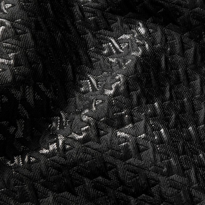 cloqué Pied de poule glitterato – nero,  image number 2