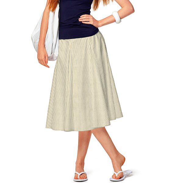 organza righe lurex – bianco lana/oro, image number 5