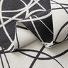 tessuto arredo Jacquard Linee astratte – avorio/nero,  thumbnail number 3