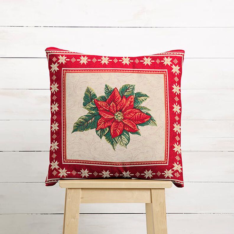tessuto arredo, taglio di tessuto gobelin stella di Natale – rosso, image number 5