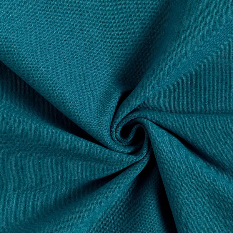 tessuto per bordi e polsini tinta unita – petrolio chiaro,  image number 1