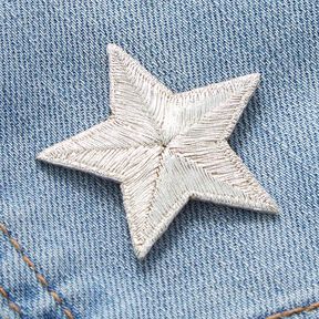 applicazione stella – argento effetto metallizzato, 