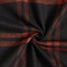 Tessuto per cappotto misto lana a quadri scozzesi – terracotta/nero,  thumbnail number 4