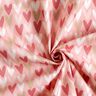 popeline di cotone Cuori – rosa antico chiaro,  thumbnail number 3