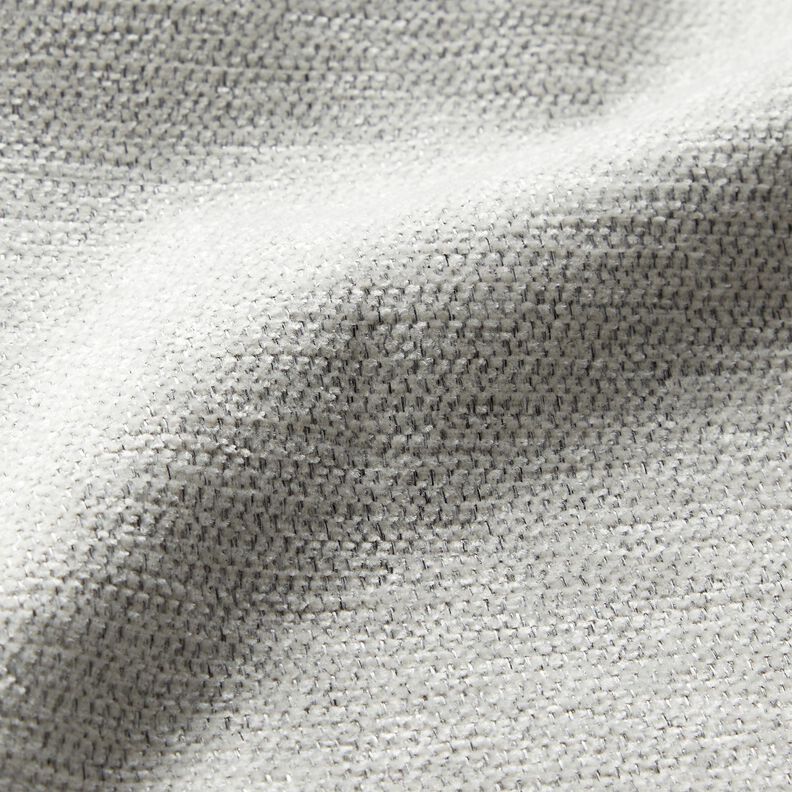tessuto da tappezzeria ciniglia mélange – bianco lana/grigio argento,  image number 2