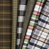 Tessuto per cappotti double face a quadri scozzesi – grigio/rosso carminio,  thumbnail number 7