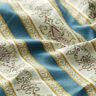 tessuto per arredi, jacquard, righe in stile Biedermeier – crema/blu,  thumbnail number 2