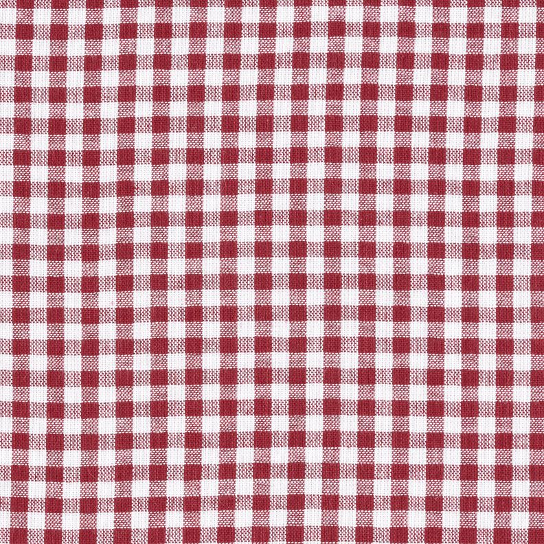 tessuto in cotone Vichy piccolo – rosso scuro/bianco,  image number 1