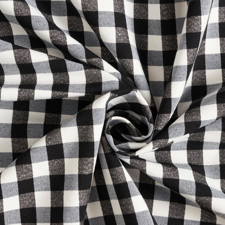 Pantalone elasticizzato a quadretti Vichy – nero/bianco,  image number 3