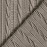 maglia cloqué Motivo a treccia – grigio seta,  thumbnail number 4