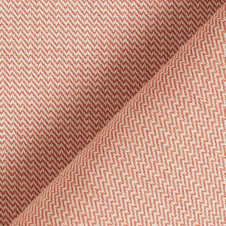 tessuto jacquard da esterni piccolo motivo zig-zag – terracotta, image number 5