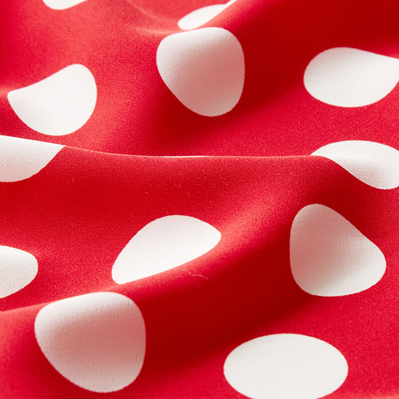tessuto increspato pois [2,5 cm] – rosso,  image number 2