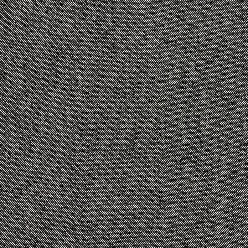 Twill di lino-viscosa – nero,  image number 1