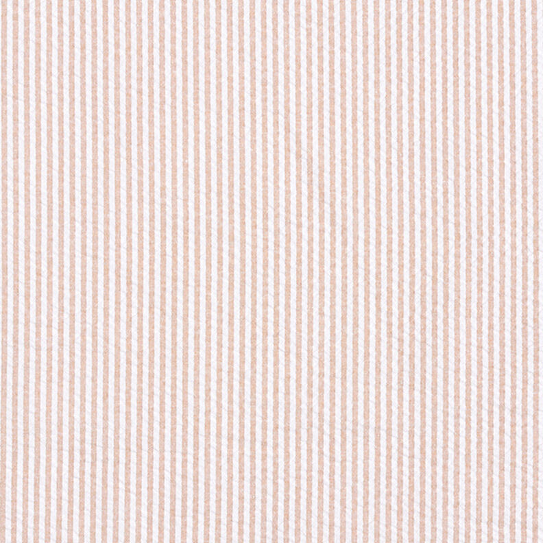 seersucker misto cotone, righe – beige/bianco lana,  image number 1