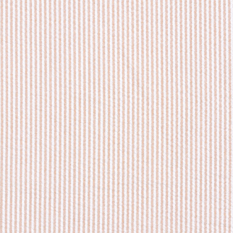 seersucker misto cotone, righe – beige/bianco lana,  image number 1