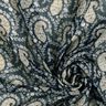 chiffon increspato Righe Paisley e Lurex – nero/blu-argento,  thumbnail number 3