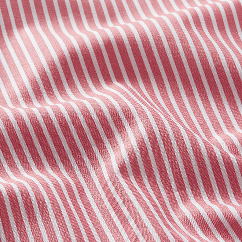 popeline di cotone strisce – rosa/bianco,  image number 2