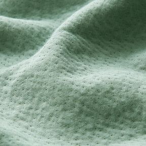 double face jersey Mini-pois – canna palustre/avorio, 