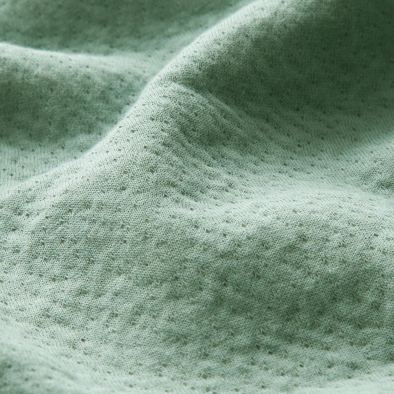 double face jersey Mini-pois – canna palustre/avorio, image number 2