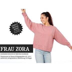 FRAU ZORA Maglia oversize con fascia larga al fondo | Studio Schnittreif | XS-XXL, 