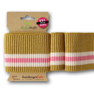 GOTS tessuto in maglia per bordi e polsin CUFF ME RIPPED [140 cm | 7,5 cm] | Albstoffe, 