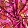 jersey di viscosa Delicati fiori – porpora/rosso fuoco,  thumbnail number 3