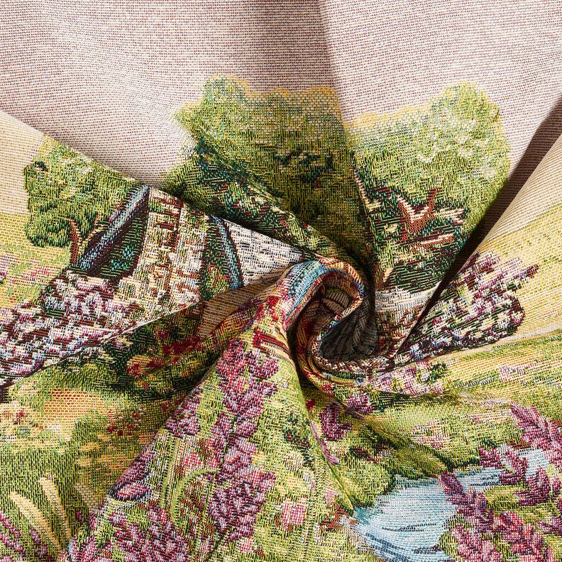 taglio di tessuto arredo gobelin Cottage romantico – beige chiaro/lavanda, image number 3