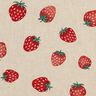 tessuto arredo mezzo panama Piccole fragole – rosso/naturale,  thumbnail number 5