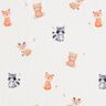 GOTS jersey di cotone Cuccioli di animali stampa digitale – avorio,  thumbnail number 1