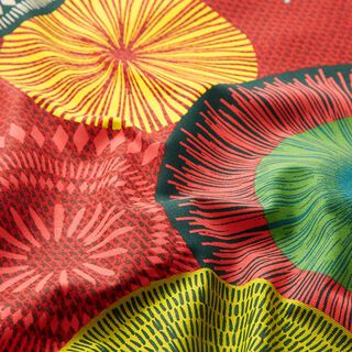 tessuto arredo tessuto spinato in cotone Mandala grande – rosso, 