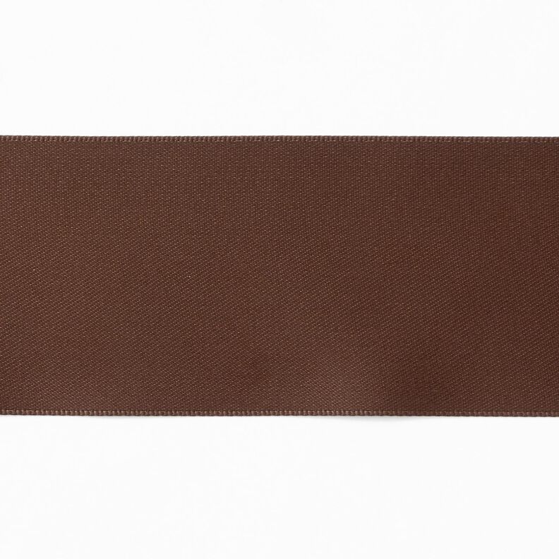 Nastro in satin [50 mm] – marrone scuro,  image number 1