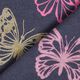 jersey di cotone Farfalle con brillantini – nero-azzurro,  thumbnail number 6