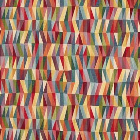 tessuto arredo gobelin Zigzag grafico – beige chiaro/rosso carminio, 