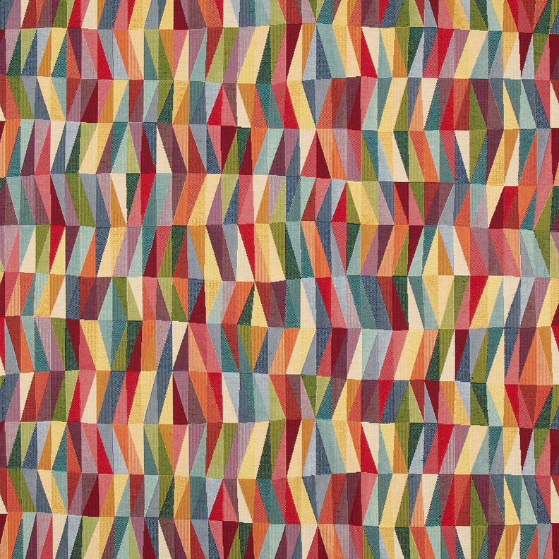 tessuto arredo gobelin Zigzag grafico – beige chiaro/rosso carminio,  image number 1